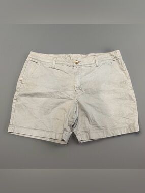 Chubbies 7" Inseam -Chino Shorts Men’s Sz. 38 Gray  Cotton Blend  Flat Front